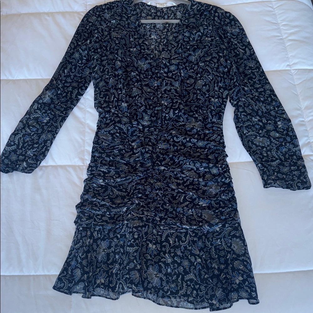 Veronica Beard Silk Long Sleeve Dress